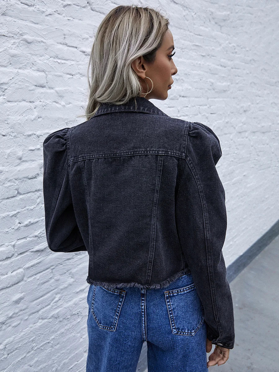 Nuffy TRL - Kurze Jeansjacke für Frauen