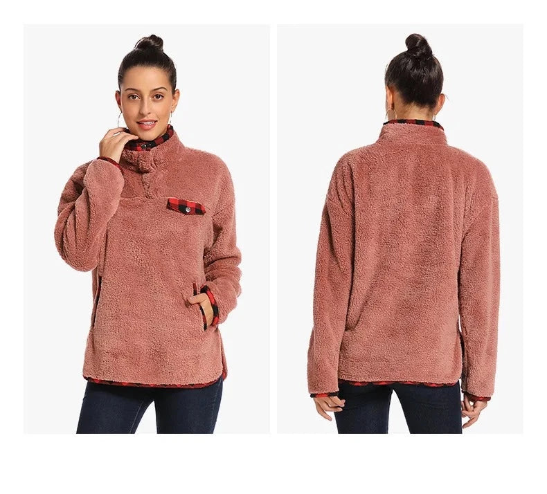 Kelero - Fleece-Sweatshirt für Frauen