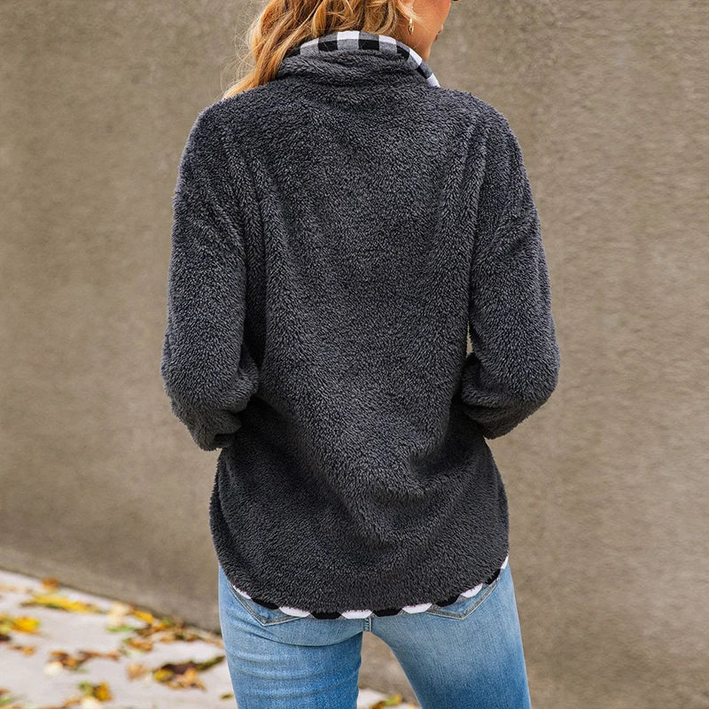 Kelero - Fleece-Sweatshirt für Frauen