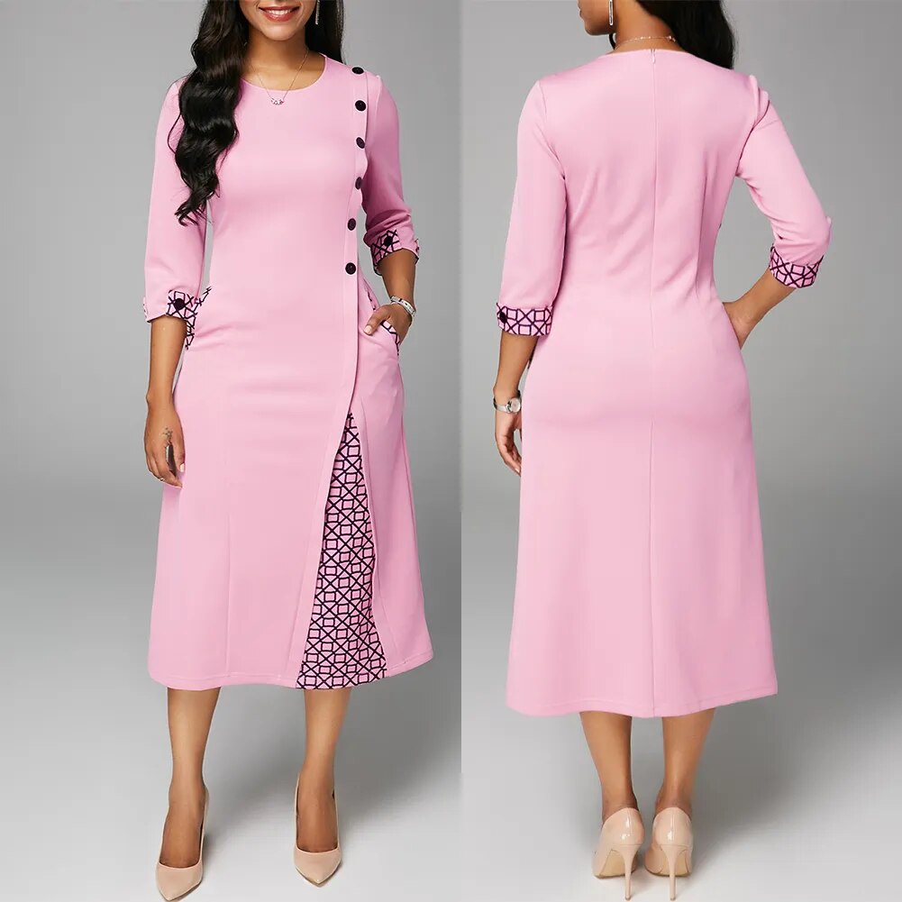 Glanzer - Midi Swingkleid für Frauen