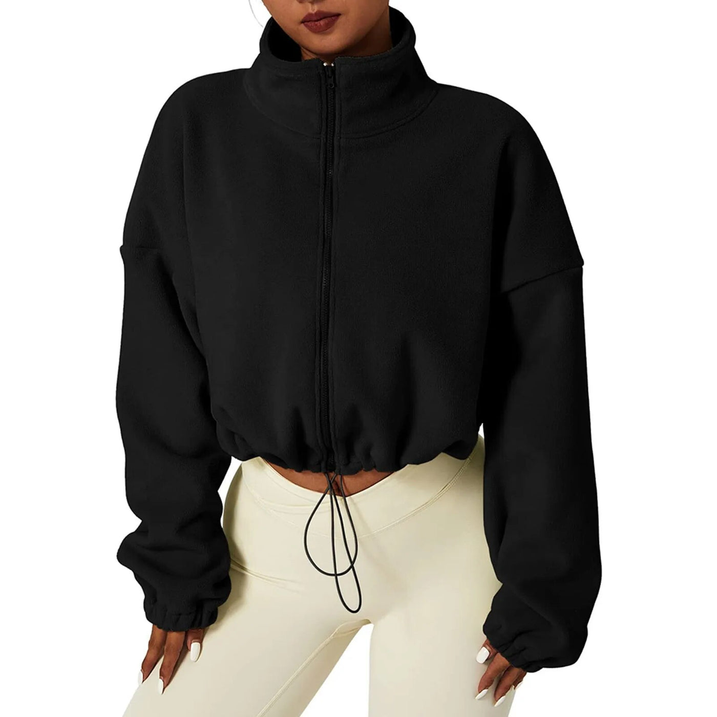 Liyana - Fleece Crop Jacke für Frauen