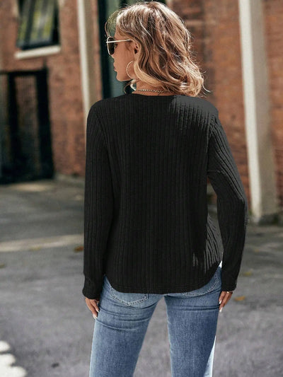 Bevel UOI - Rundhalsausschnitt Pullover für Frauen