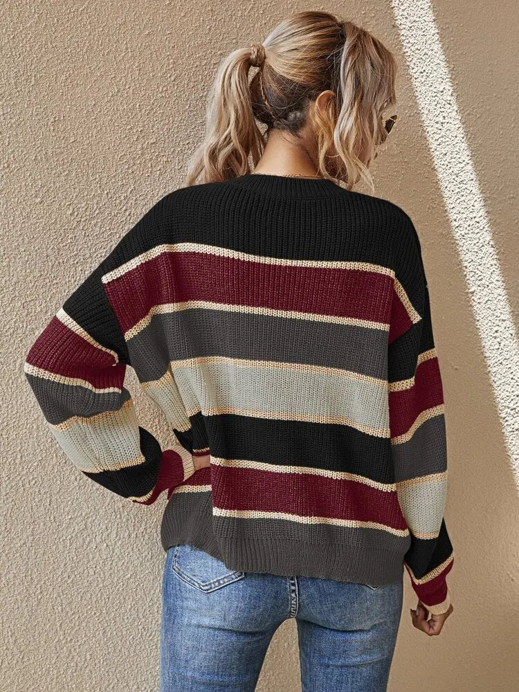 Cera ORN - Gestreifter Pullover für Frauen