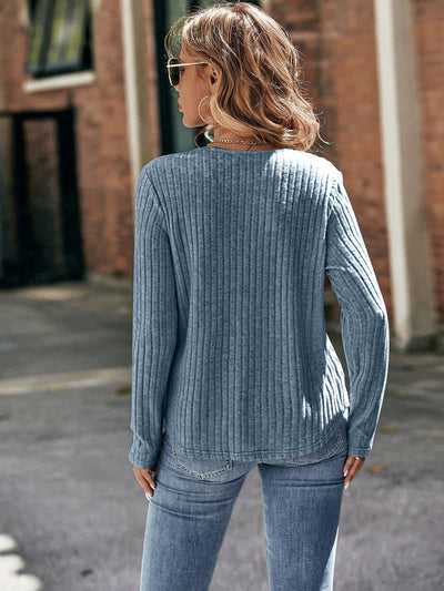 Bevel UOI - Rundhalsausschnitt Pullover für Frauen