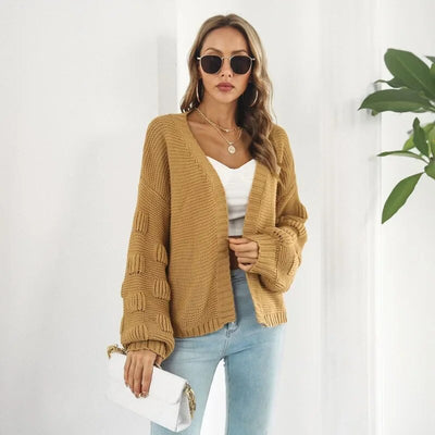 Peony - Offene Strickjacke für Frauen