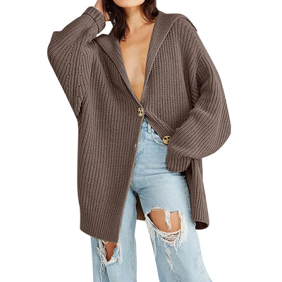 Berpell - Oversized-Strickjacke für Frauen