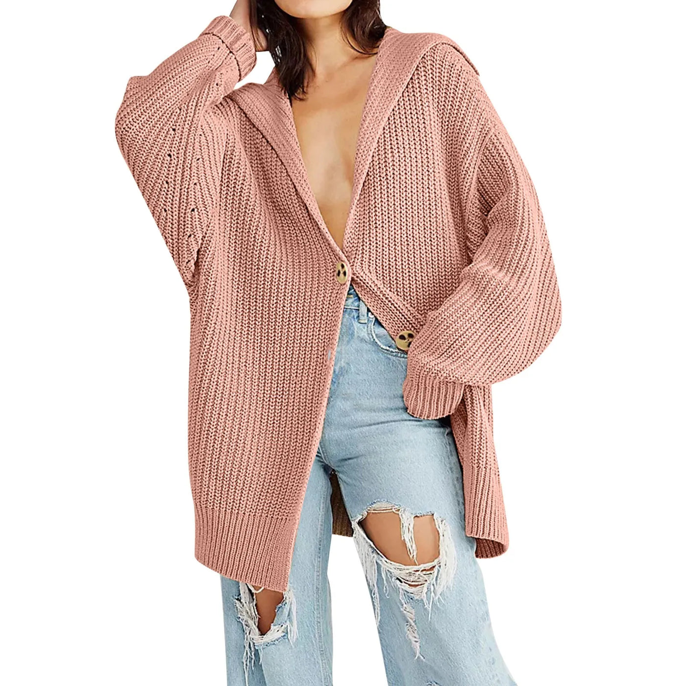 Berpell - Oversized-Strickjacke für Frauen