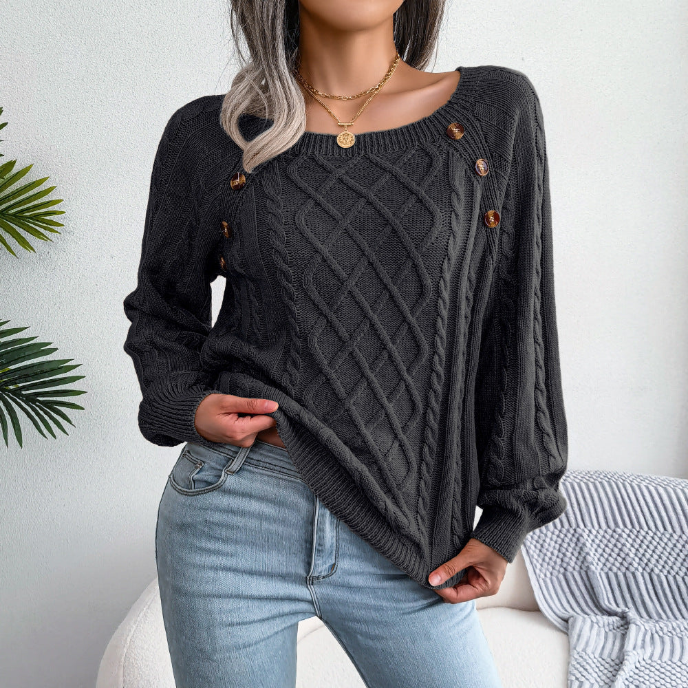 Juniper - Damen Strickpullover mit Rippmuster