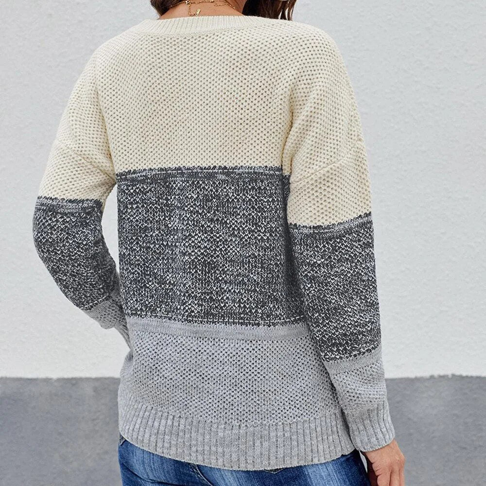 Celeste - Gestreifter Pullover für Frauen