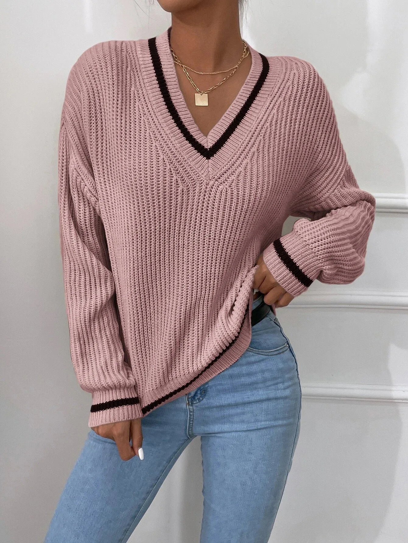 Alana KRE - V-Ausschnitt Pullover für Frauen