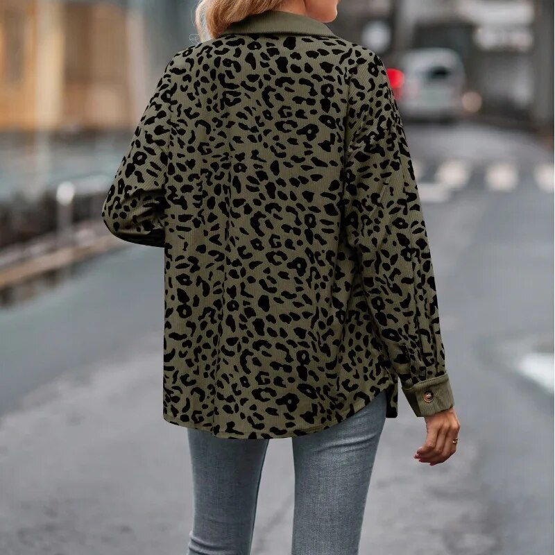 Aijon- Leopardenmusterjacke für Frauen