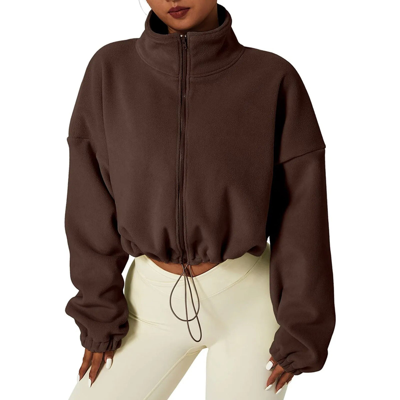 Liyana - Fleece Crop Jacke für Frauen