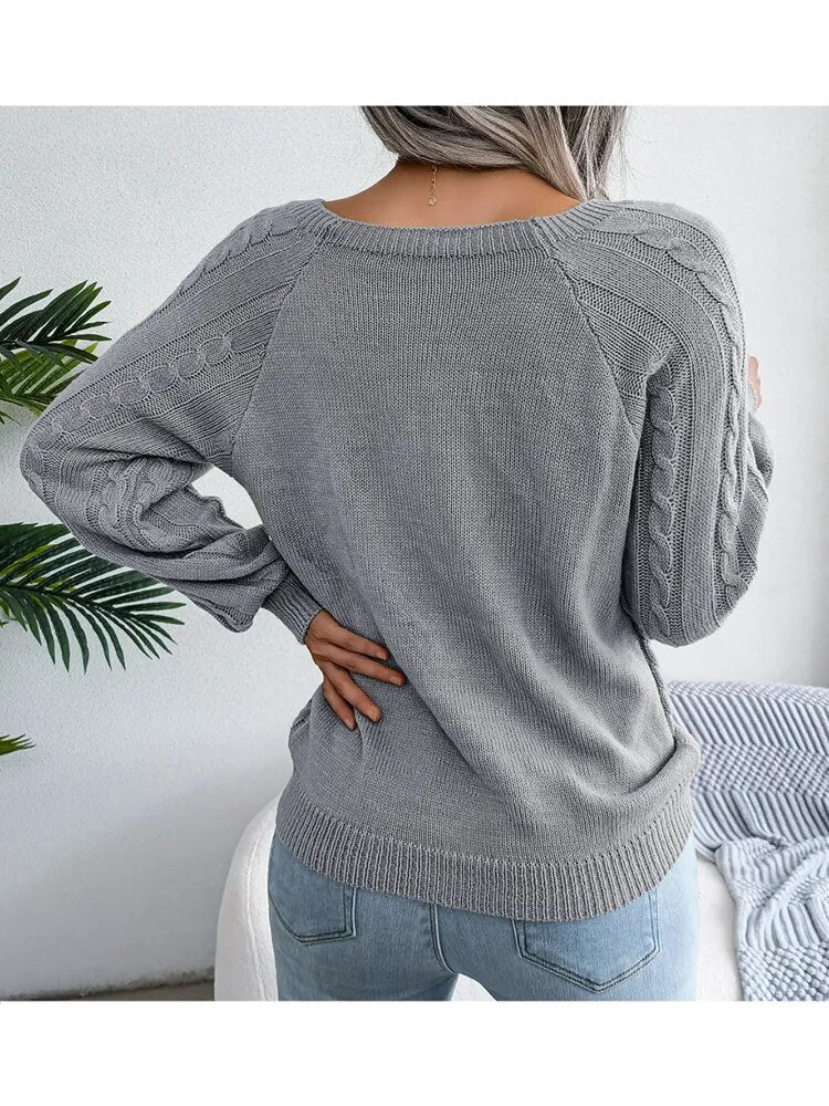 Rigatoni - Lockerer Pullover für Frauen