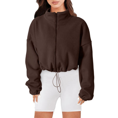 Liyana - Fleece Crop Jacke für Frauen