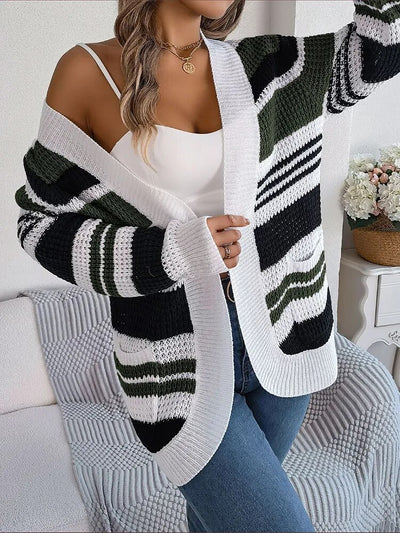 Shendy - Gestreifter Cardigan für Frauen