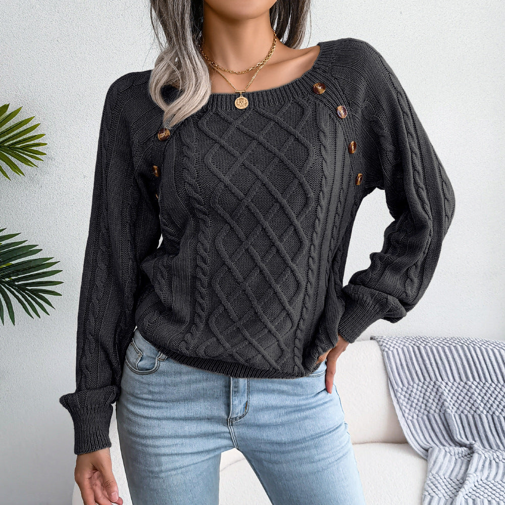 Juniper - Damen Strickpullover mit Rippmuster