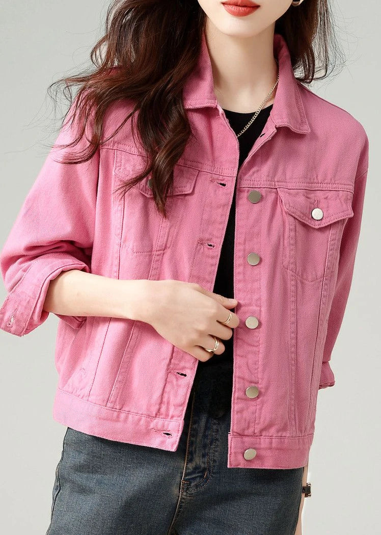 Sakura JR - Rosa Jeansjacke für Frauen