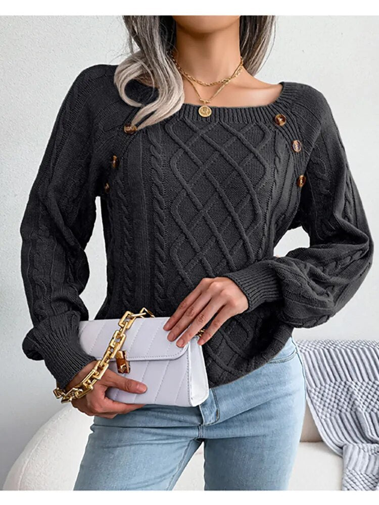 Rigatoni - Lockerer Pullover für Frauen