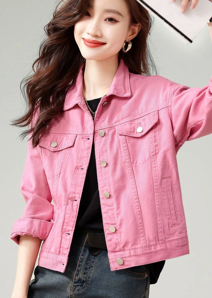 Sakura JR - Rosa Jeansjacke für Frauen