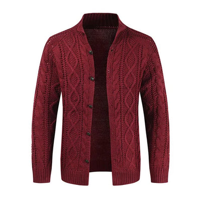 Dexter - Cardigan Stretch-Sweater für Männer