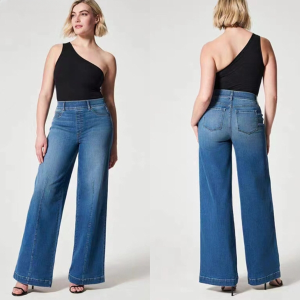 WideChic - Schlupfjeans mit weitem Bein