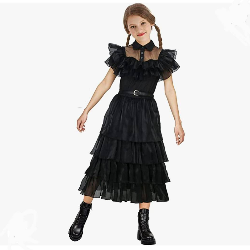 Wednes - Halloween Party Kleid für Mädchen