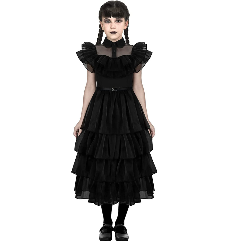 Wednes - Halloween Party Kleid für Mädchen