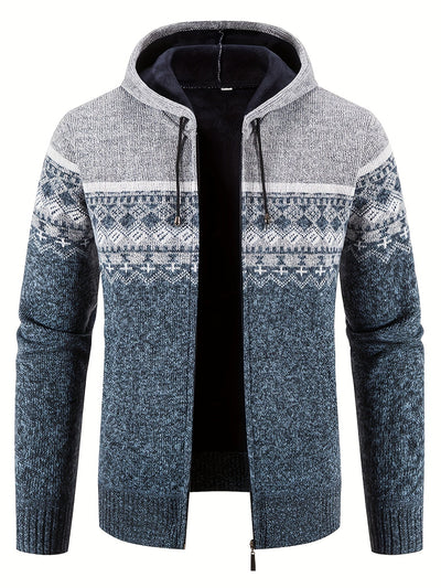 Delivor - Herren Winter Fleece Strickjacke