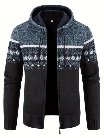 Delivor - Herren Winter Fleece Strickjacke