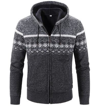 Delivor - Herren Winter Fleece Strickjacke