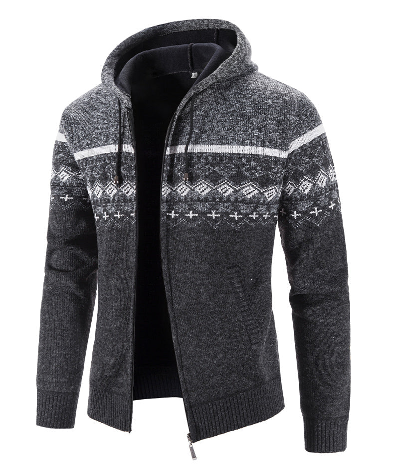 Delivor - Herren Winter Fleece Strickjacke