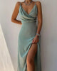 Cidine - Elegantes Kleid mit V-Ausschnitt